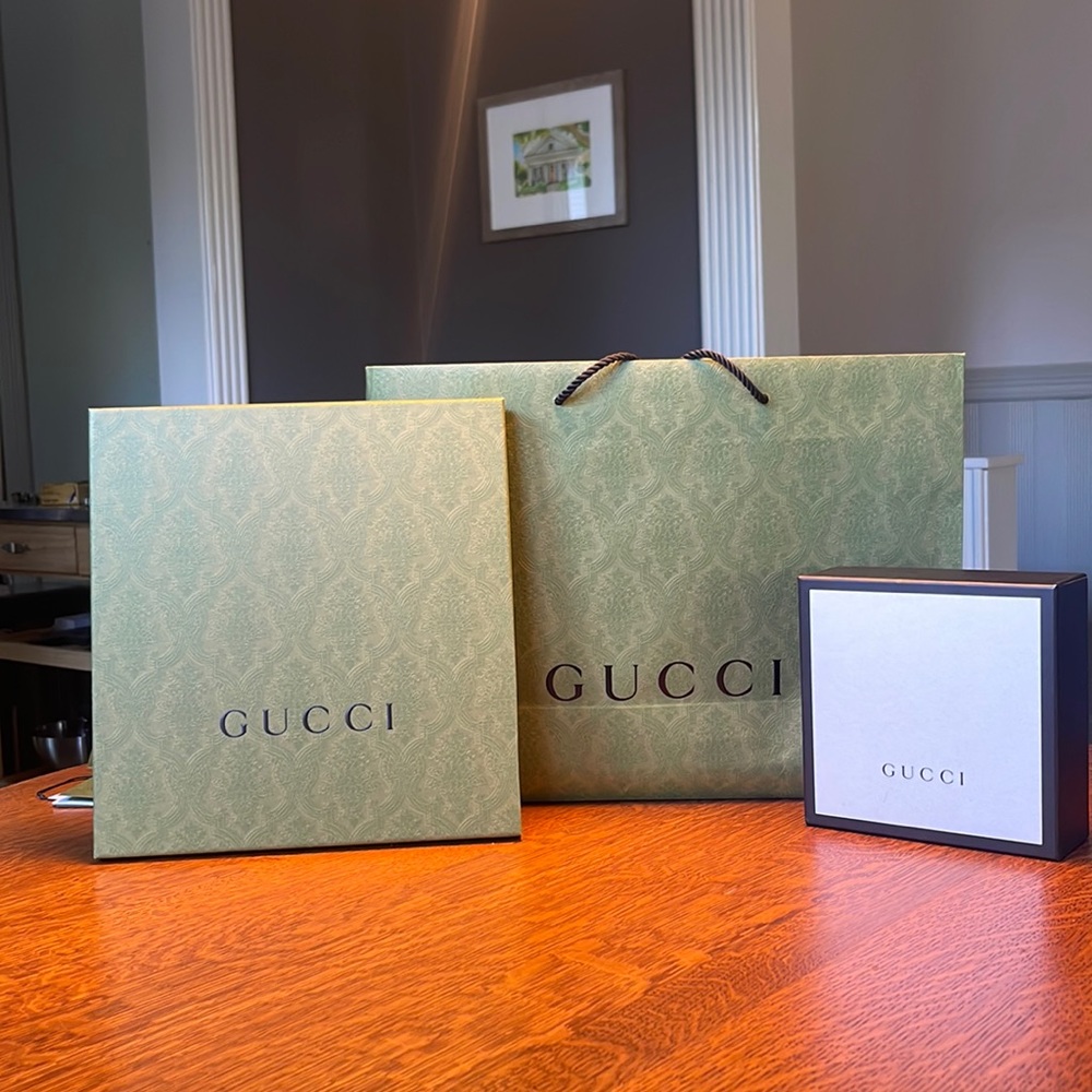 Gucci gift bag and boxes - merch not included